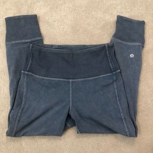 Lululemon stonewashed crop leggings